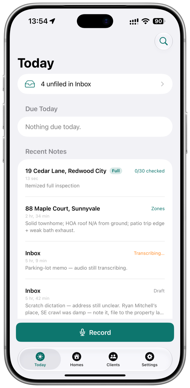 InspectLog screenshot 1