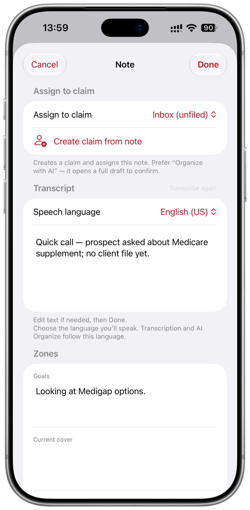 PolicyLog screenshot 2