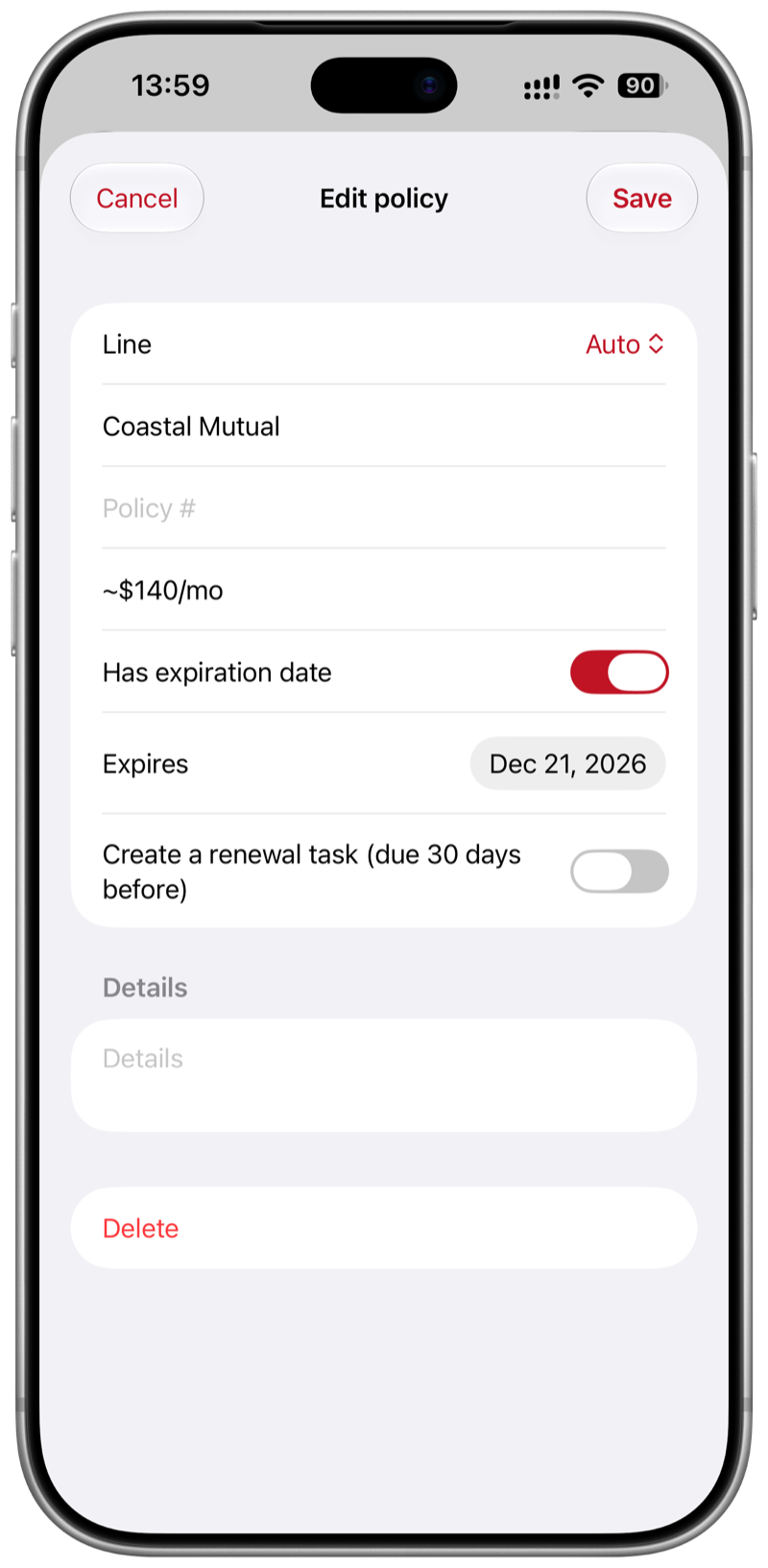 PolicyLog screenshot 7